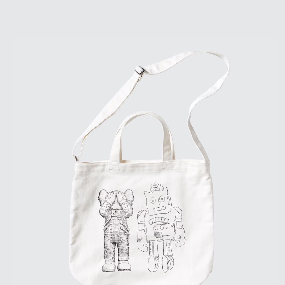 Kaws+Warhol + Uniqlo collaboration tote